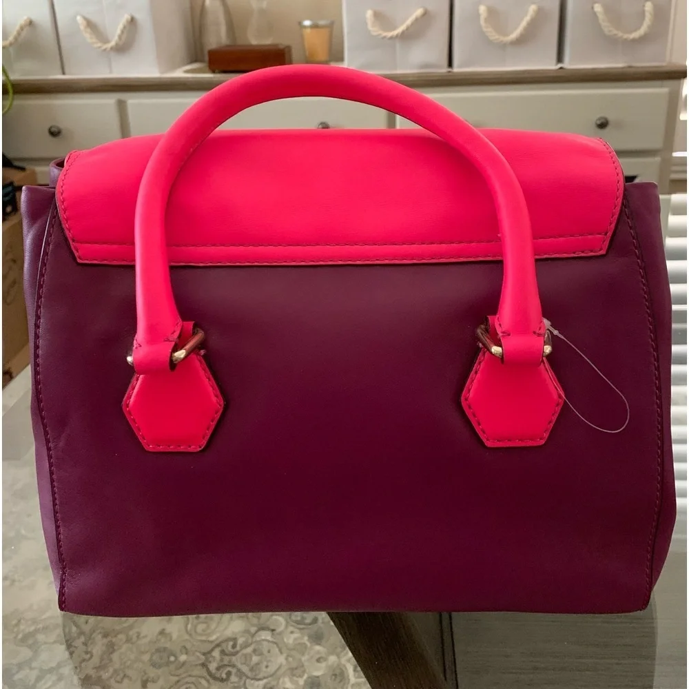 NWOT Kate Spade New York Moody Catherine Street Joanie Plum/Barbie Pink Satchel